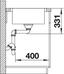 Thumbnail: Blanco Lemis 45S-IF Single Bowl Sink 454795