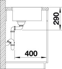 Thumbnail: Blanco Andano 700-IF Single Bowl Inset Sink  522969