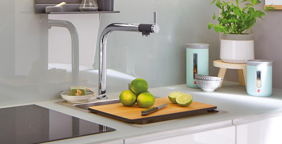 Thumbnail: Blanco Vonda Top Lever Monobloc Tap - Chrome 518434
