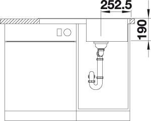 Thumbnail: Blanco Legra 45S Single Bowl Silgranite Sink - Choice of Colour