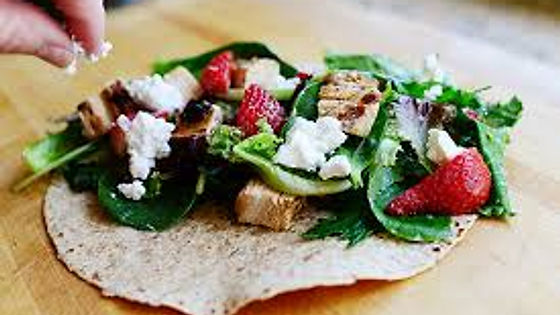 Baby Greens and Goat Cheese Wrap