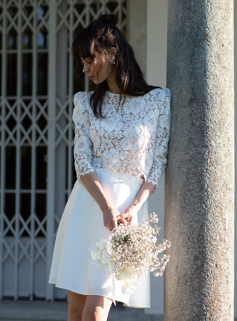 Fabelhafte Vintage Kleid Standesamt Bild