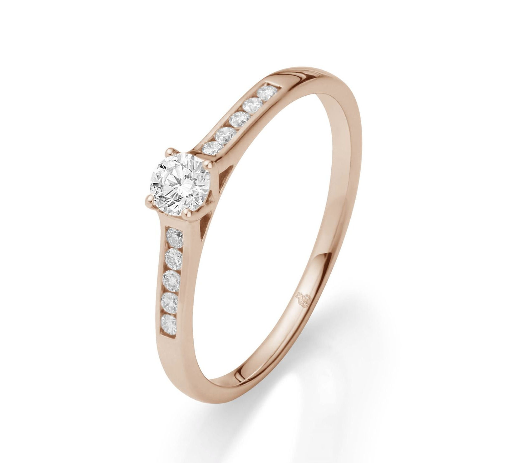 Verlobungsring | 585er Roségold  | 0,28 ct.