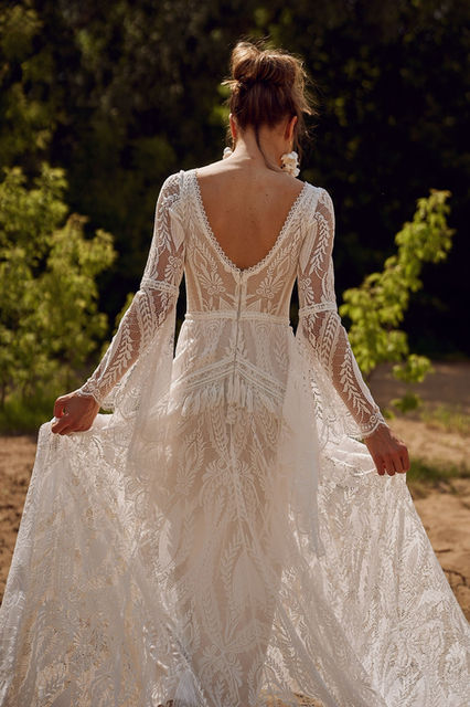 Brautkleid mit Boho-spitze Hamburg