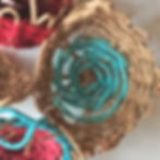 Basket weaving with paper twine