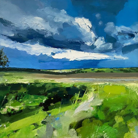 Upper Harford, , oil on canvas, 40cm x 40cm