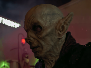 A person dressed as a ghoul in special fx makeup