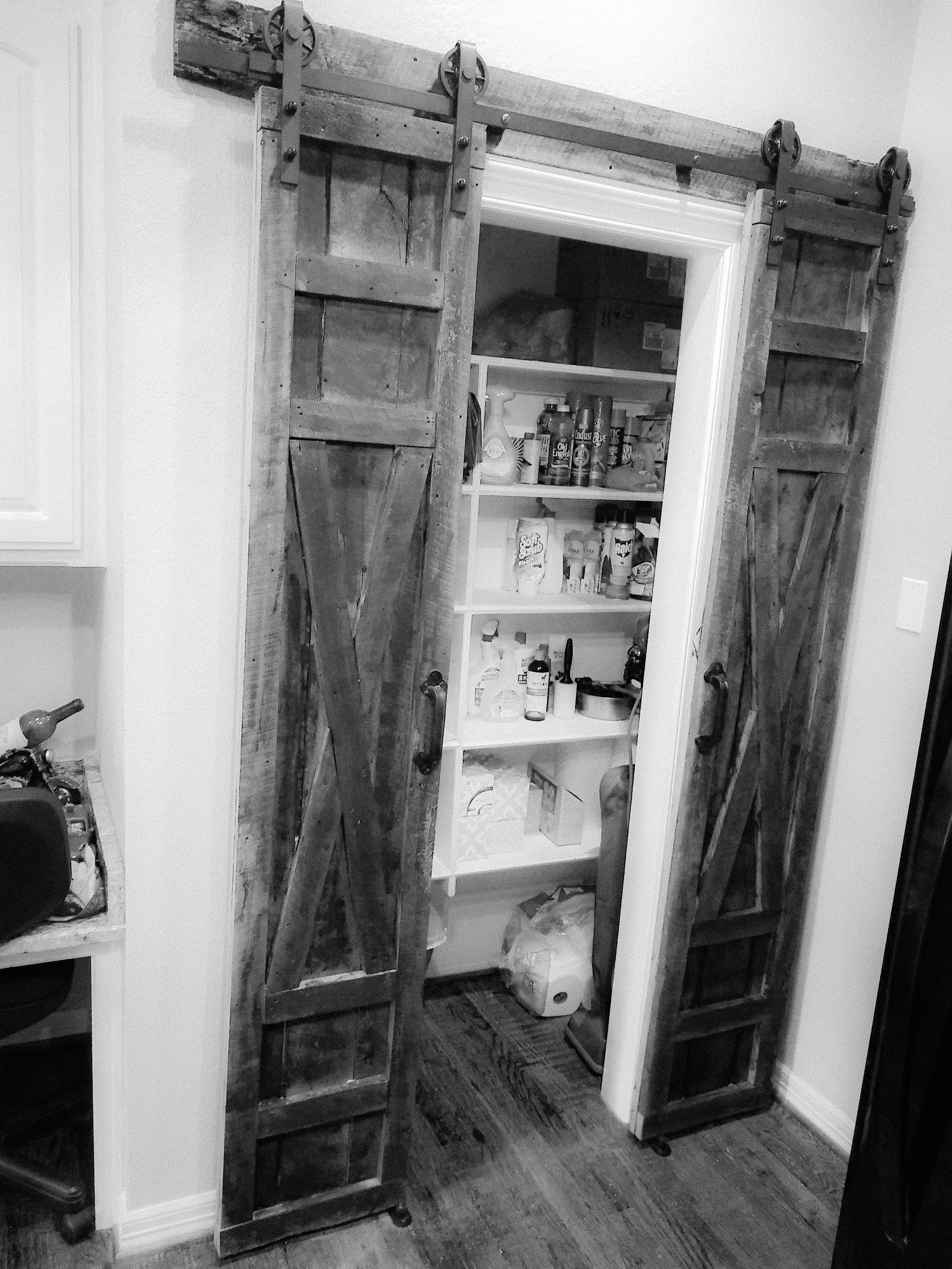 Oak Pantry Barn Door (set)