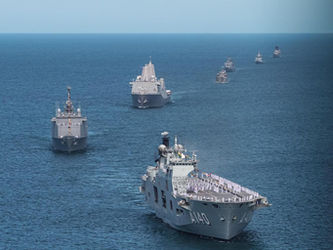 Desfile naval por los 200 años de Brasil y la Esquadra Brasileira