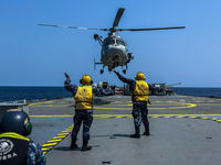 La Armada de México realizó entrenamiento de anevizaje con helicópteros