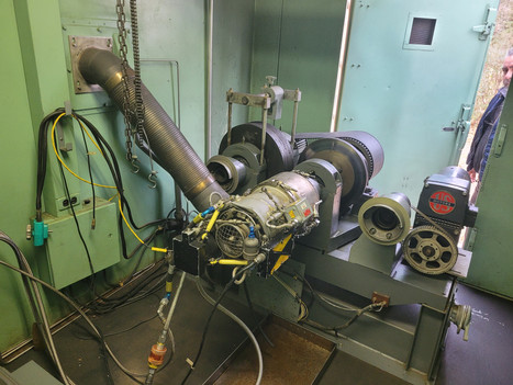 Banco de pruebas de APU, recuperado luego de estar fuera de servicio doce años.