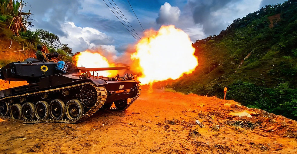 Ecuador despliega tanques AMX-13 contra la minería ilegal en la Zona Norte