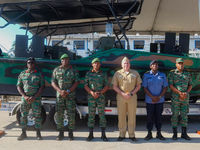 Cotecmar completó la entrega de seis botes fluviales a la Fuerza de Defensa de Guyana
