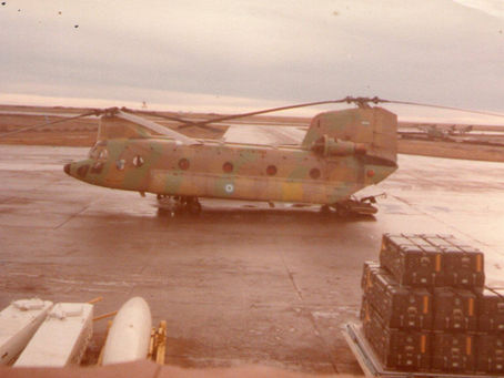 Helicópteros de la Fuerza Aérea Argentina en Malvinas