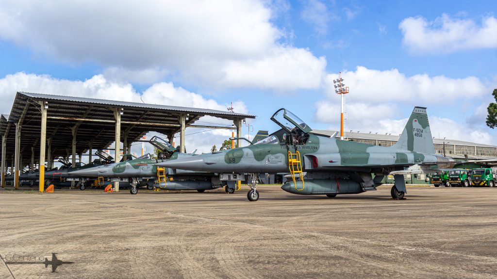Los cazas F-5 se entrenan en combate aéreo en el sur de Brasil