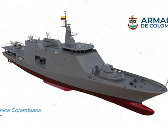 Cotecmar y la Armada de Colombia contratan la construcción de un OPV y un buque logístico.
