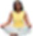 Smiling woman meditating in yellow top
