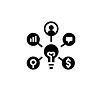 symbols that represent business coaching like thinking