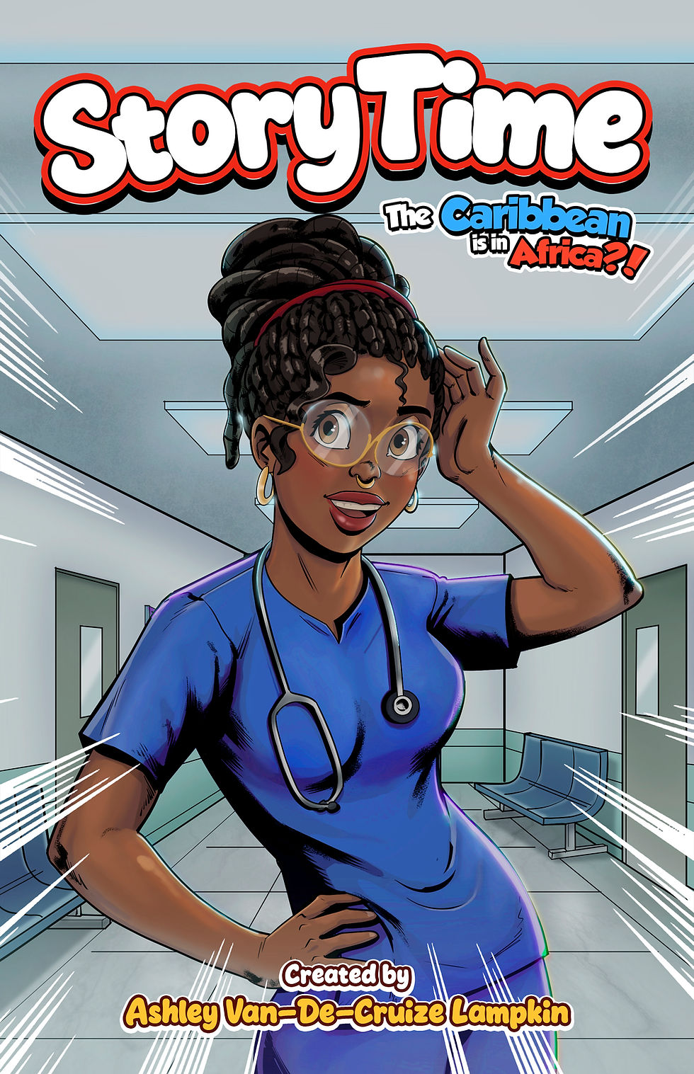 StoryTime with Captain Compassion cover, Black female healthcare worker