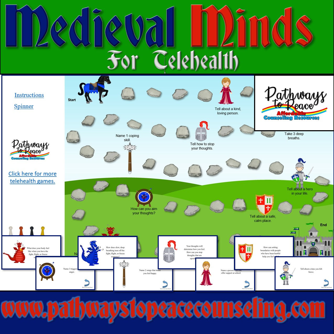 Medieval Minds: A Fight, Flight, or Freeze Response Game- Telehealth