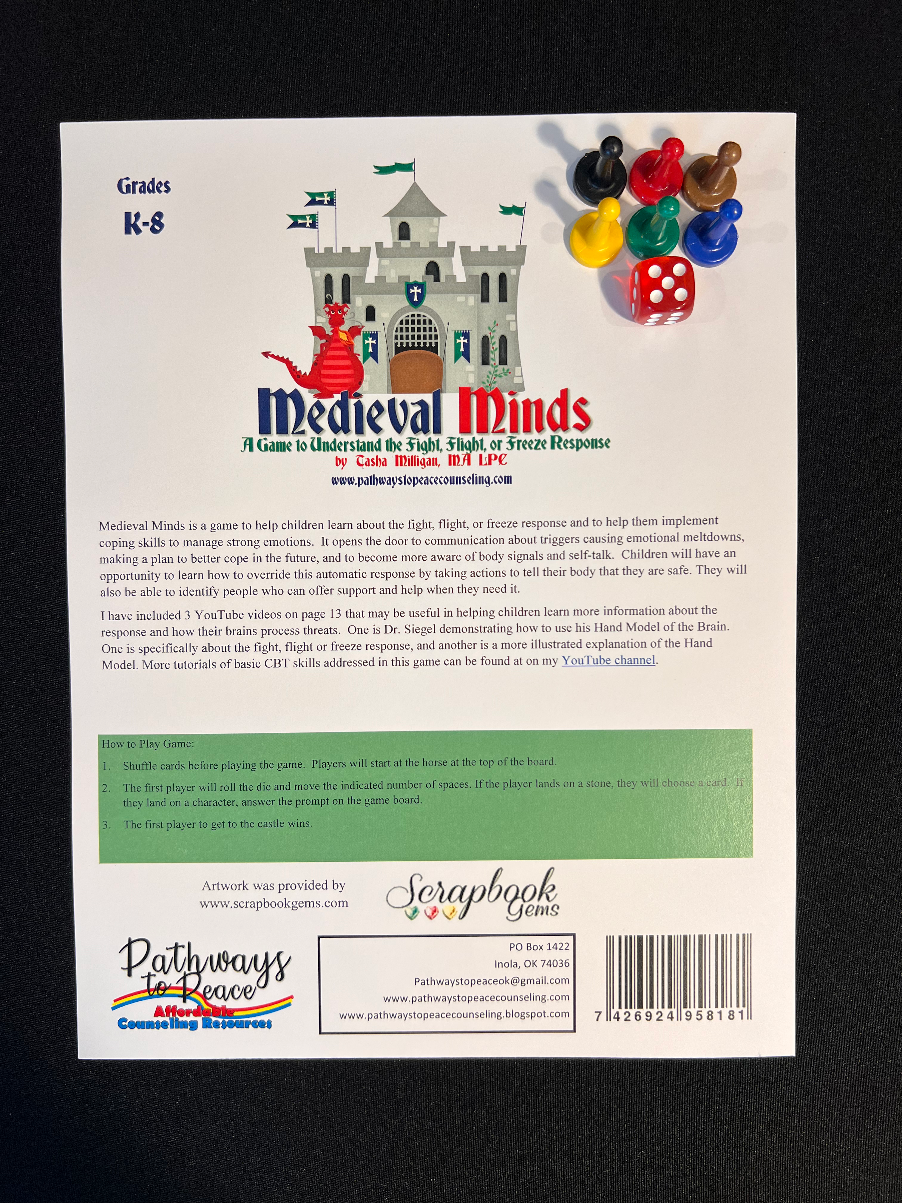 Medieval Minds: A Fight, Flight, or Freeze Response Game- Hard Copy