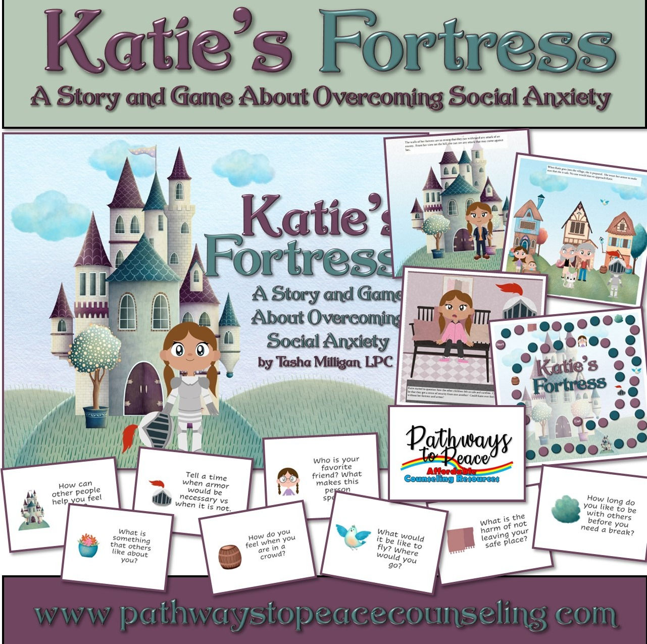 Katie's Fortress: A Book and Game for Social Anxiety - Telehealth/Online Version