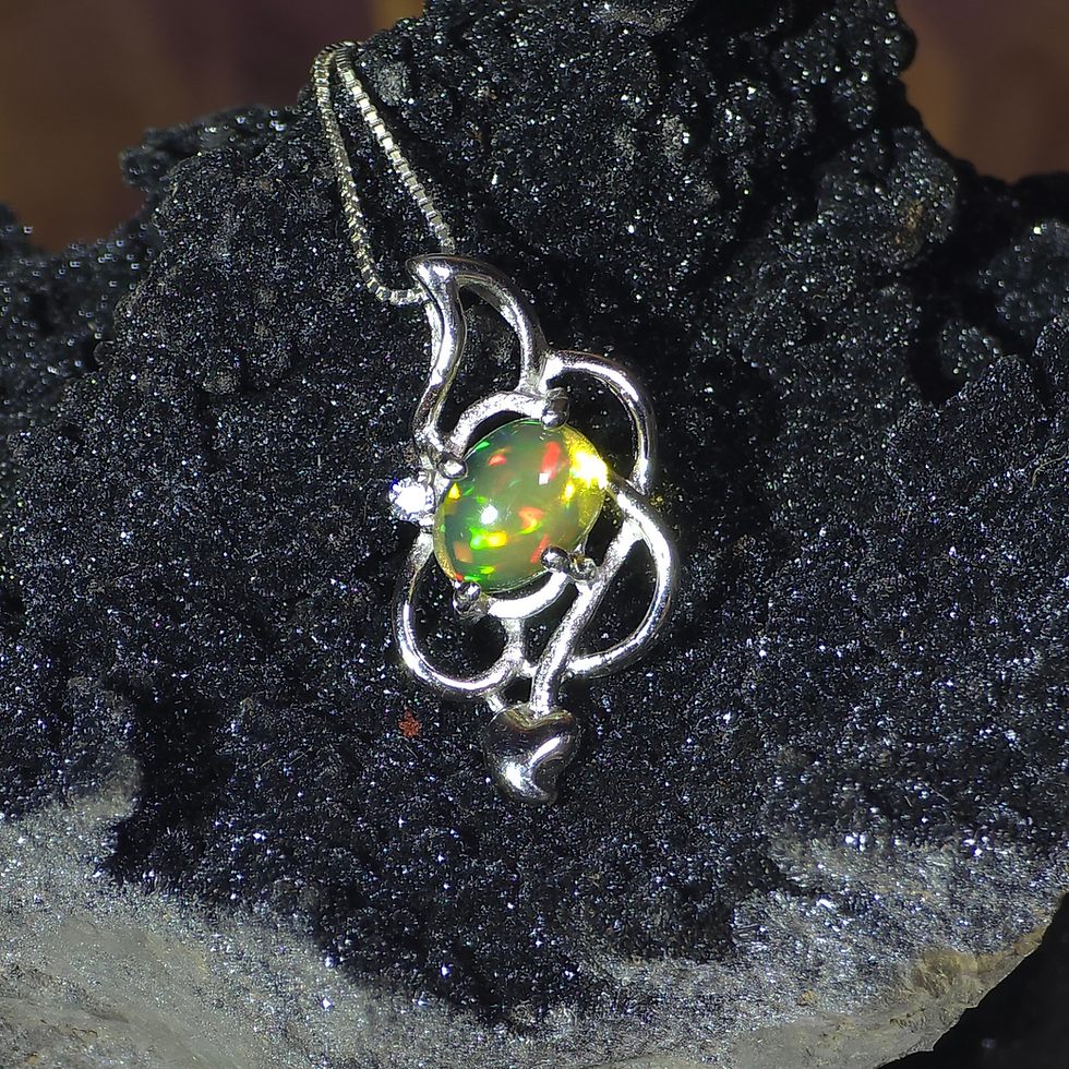 Ethiopian Opal Handmade Pendant - One of a Kind