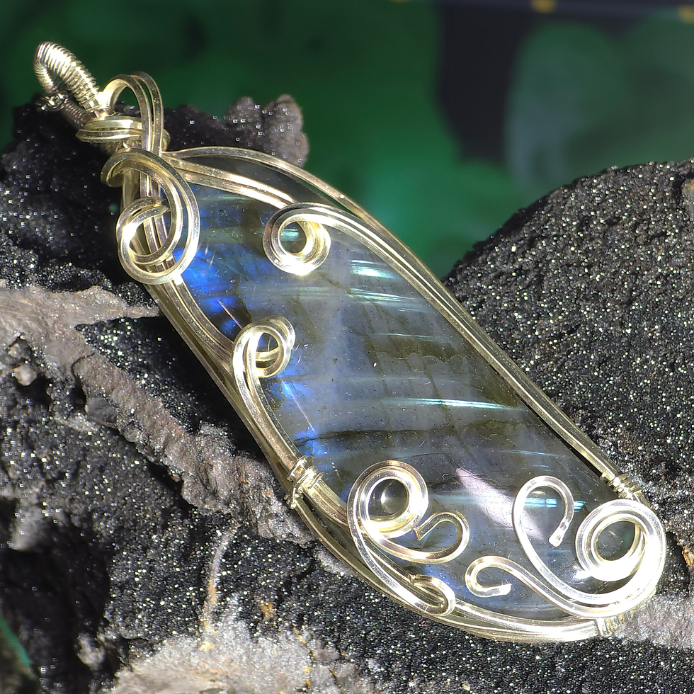 Labradorite Handmade Pendant - One of a Kind