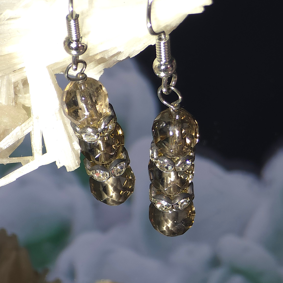 Smoky Quartz Handmade Earrings