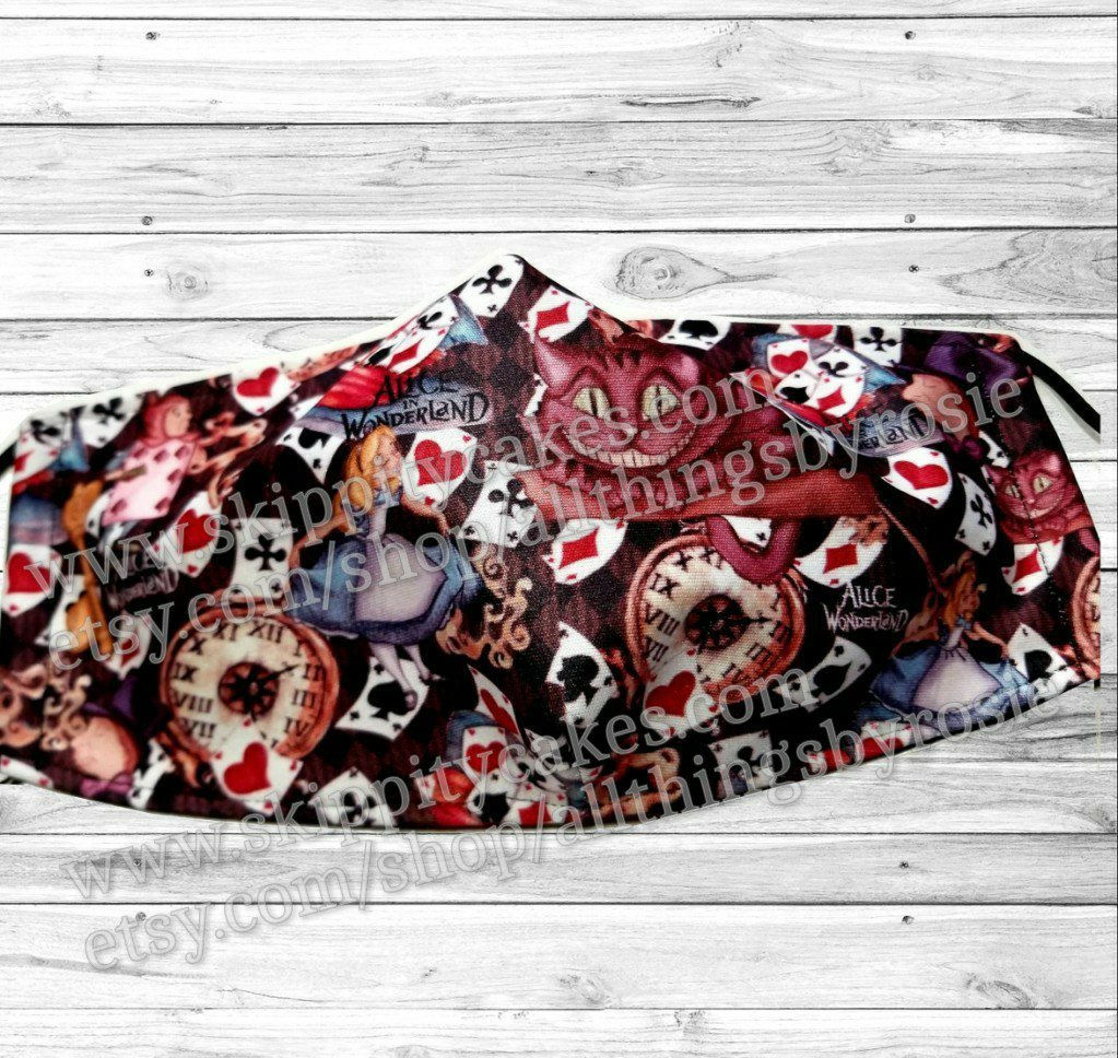Alice in Wonderland Face Mask