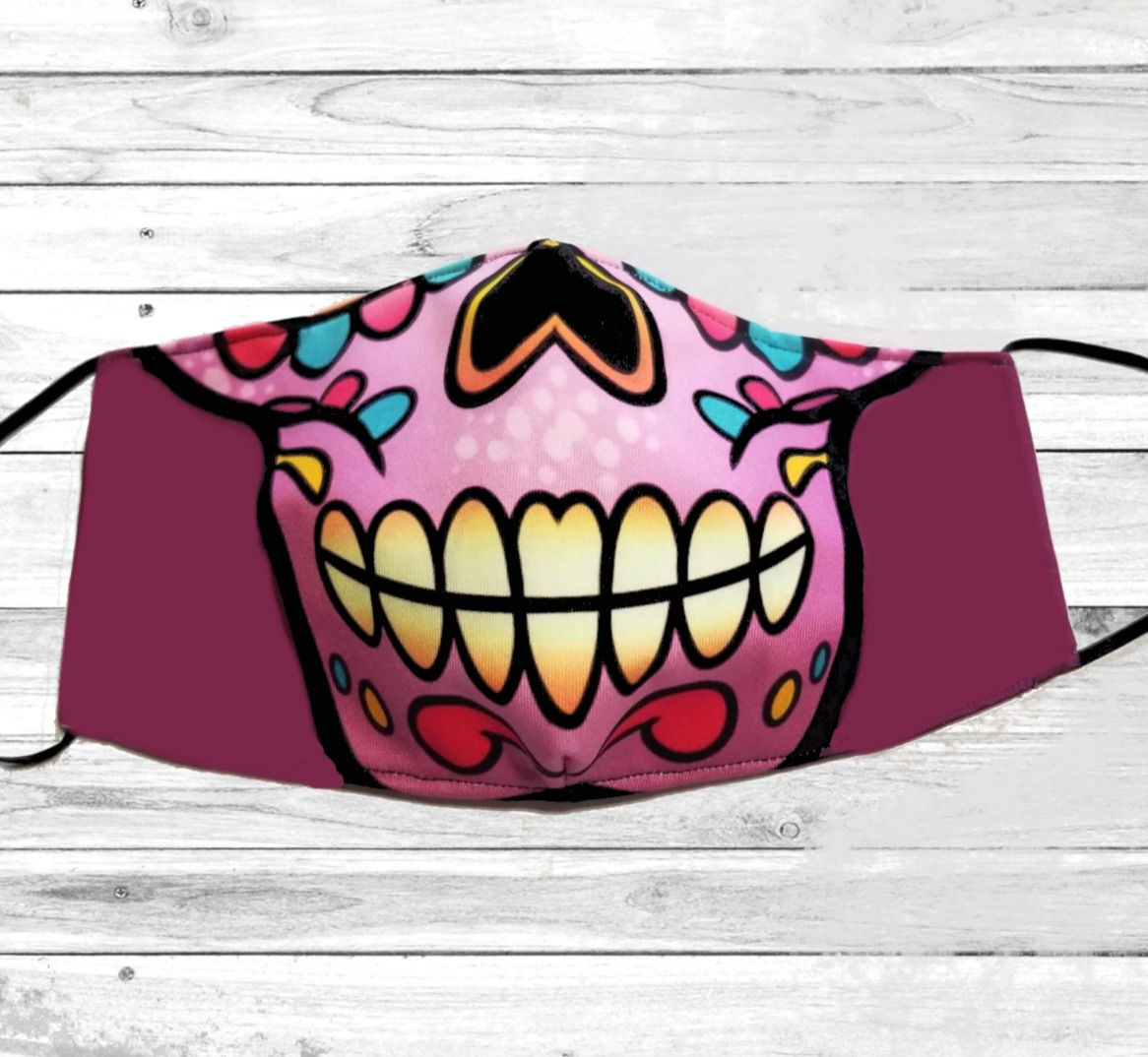 Dia de los muertos face mask 