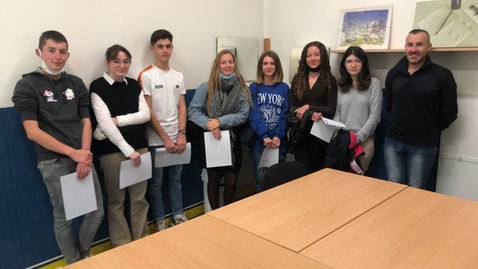 Remise des attestations et diplômes Certification 2021 Allemand