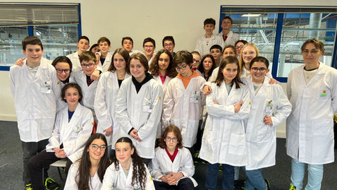 COLLEGE : Les 4e4 en immersion chez VALEO Sainte-Florine !