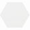 Thumbnail: Kamurino blanco with black stripes matte porcelain hexagon