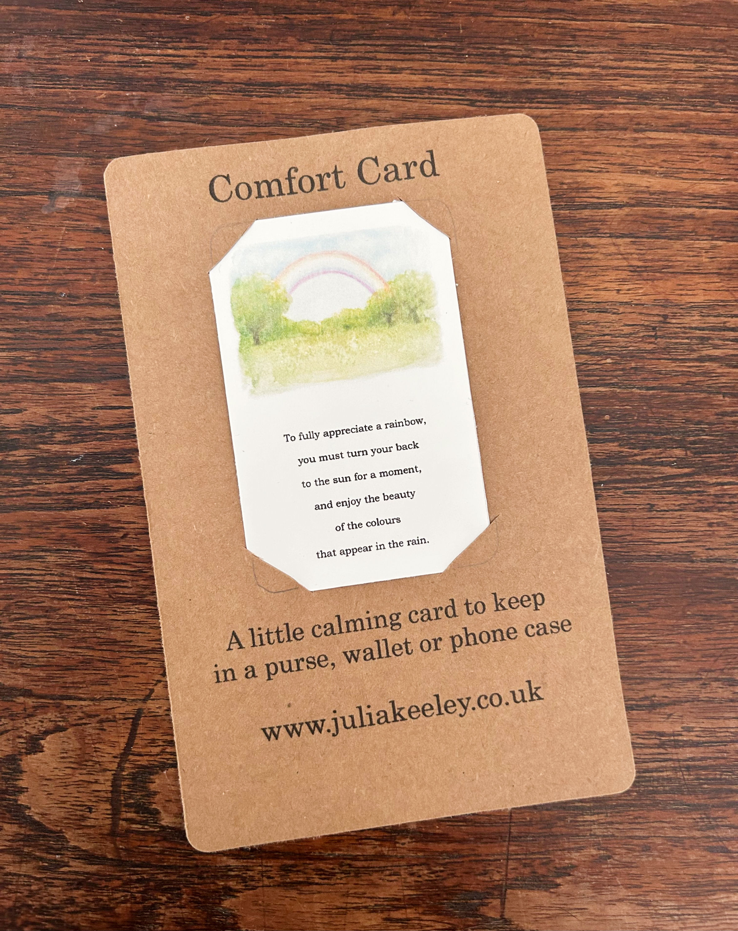 'Rainbow' Comfort Card