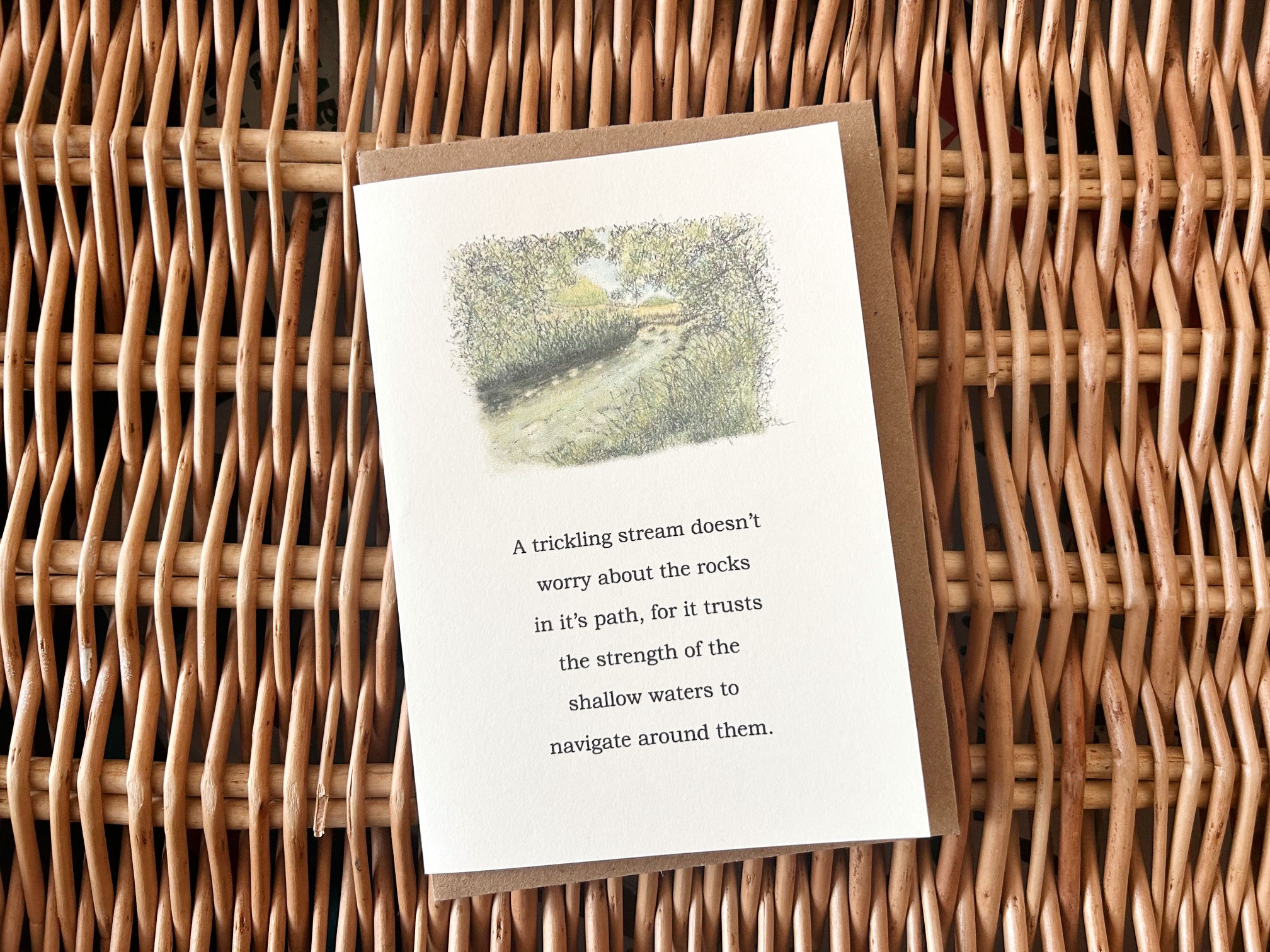 Stream - A card designed to offer Positivity