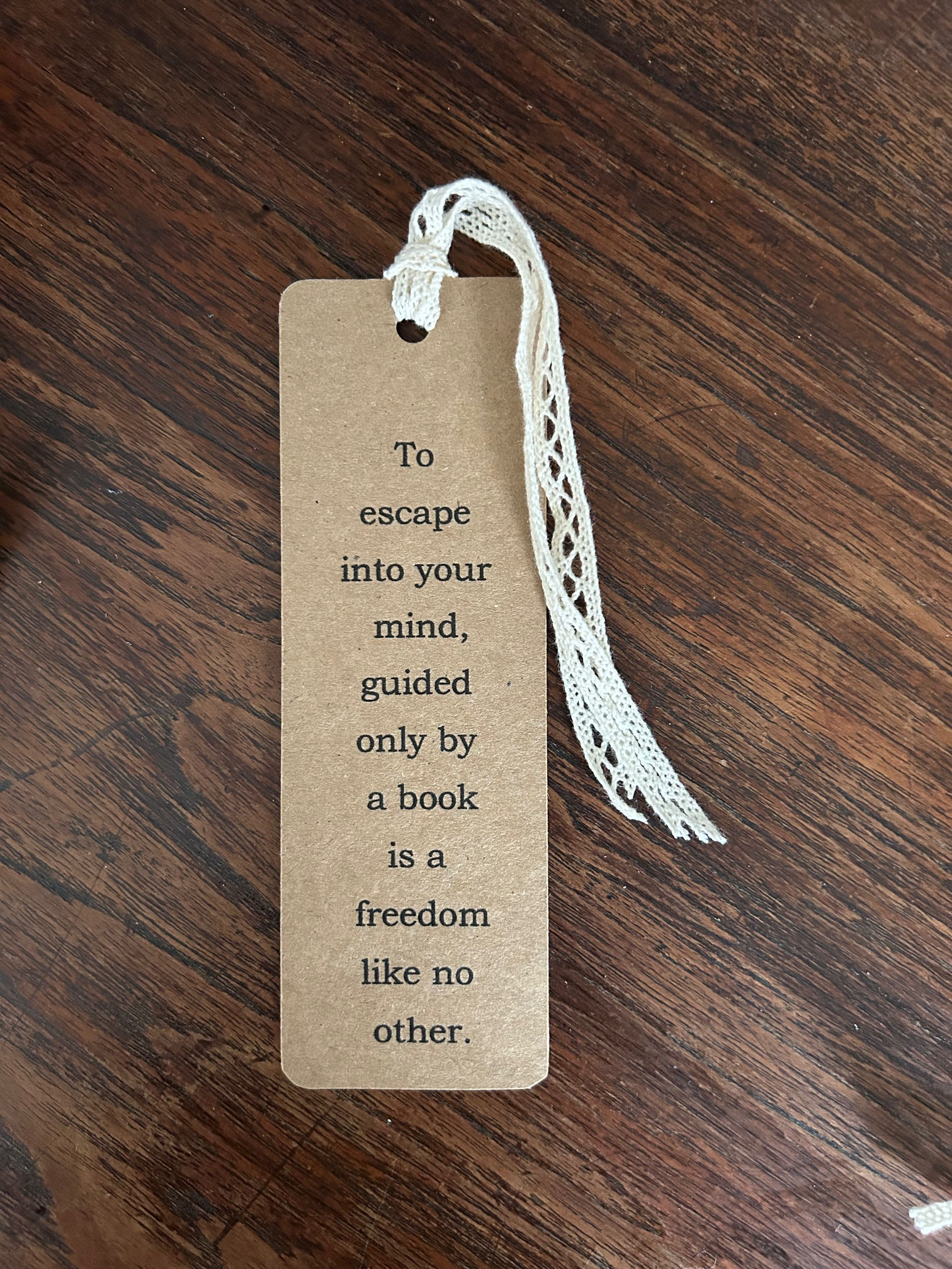 'To Escape' Bookmark