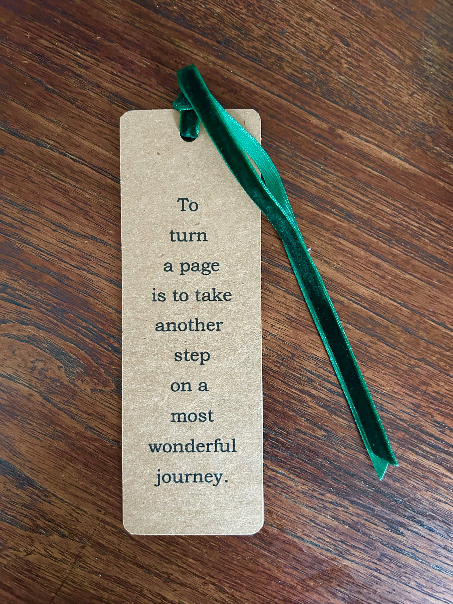 'To Turn a Page' Bookmark