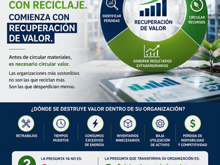 La economía circular no comienza con reciclaje. Comienza con recuperar el valor que hoy está perdiendo.