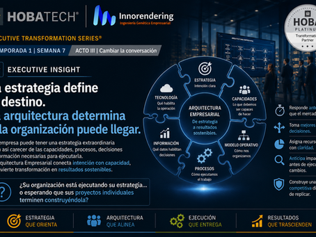 EXECUTIVE INSIGHT: La estrategia define el destino. La arquitectura determina si la organización puede llegar.