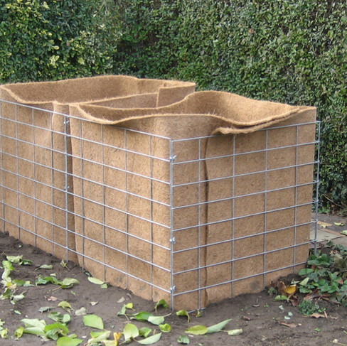 Hochbeet mit Kokosmatten