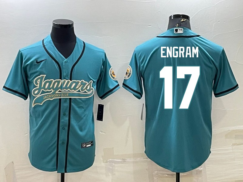 J.Jaguars #17 Evan Engram Baseball Jersey