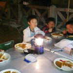 団キャンプで獲ったどー！　in 久高島