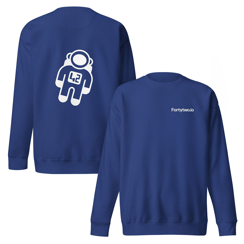 Thumbnail: Unisex Premium Sweatshirt - Novi on back