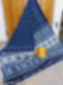 Jaipuri Handloom Indigo Color Saree Ready to Wear in Soft Mulmul Cotton