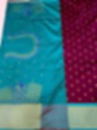Semi Silk Paithani Ready to Wear Saree with Contrast Border Meenakari Pallu
