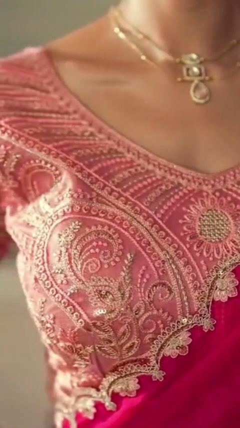 Premium Ready to Wear Georgette Saree, Embroidered Border, Designer Blouse