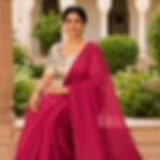 Plain Khadi Cotton Ready-to-Wear Saree with Cotton Off White Blouse With Motifs