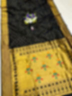 Semi Silk Paithani Ready to Wear Saree with Zari Border Meenakari Pallu