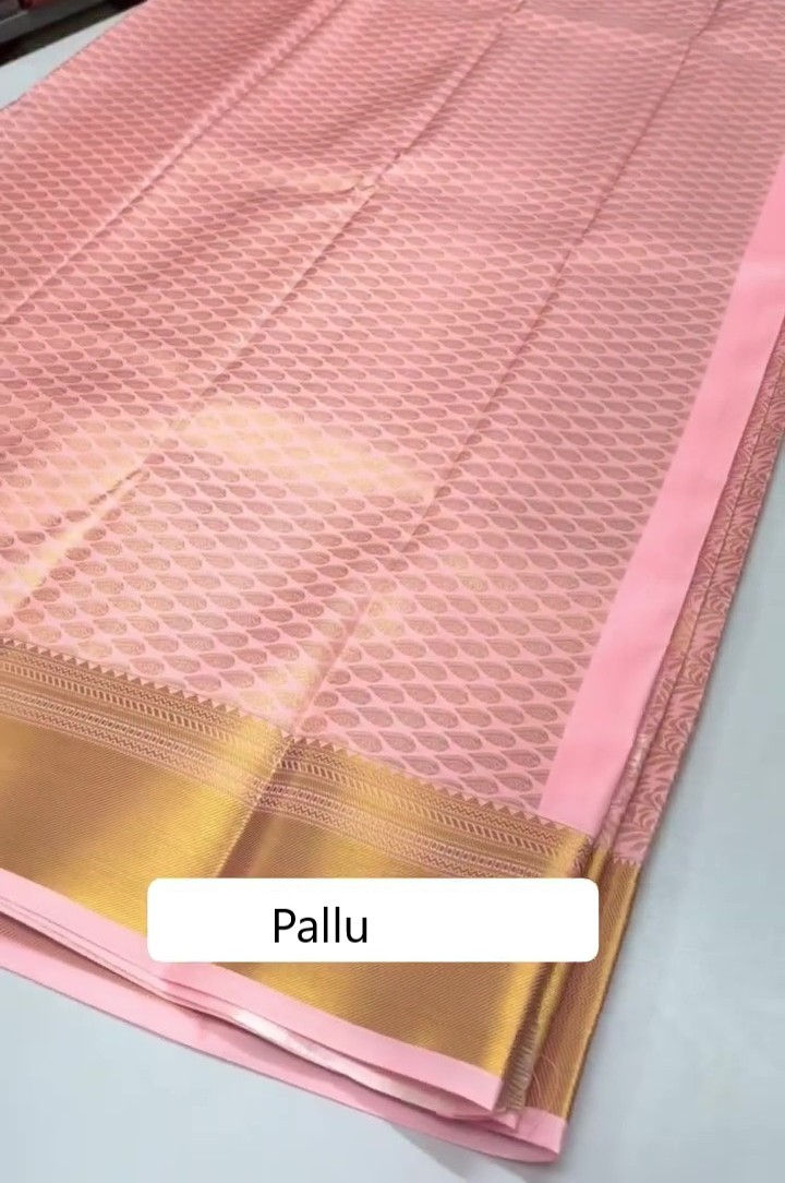 Samudrika Semi Silk Pastel Colours Ready to Wear Saree – All Over Zari Weaving